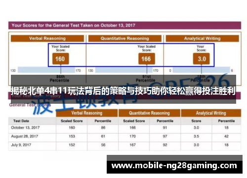 揭秘北单4串11玩法背后的策略与技巧助你轻松赢得投注胜利 揭秘北单4串11玩法背后的策略与技巧助你轻松赢得投注胜利