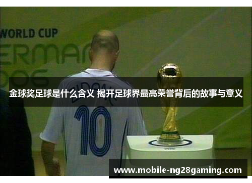 金球奖足球是什么含义 揭开足球界最高荣誉背后的故事与意义