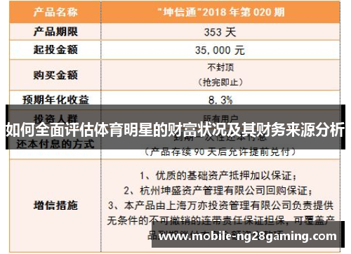 如何全面评估体育明星的财富状况及其财务来源分析 如何全面评估体育明星的财富状况及其财务来源分析